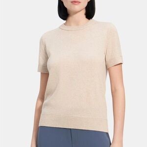 Theory Cashmere Basic Tee Sweater